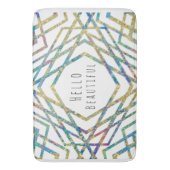 Geometrische moderne Glam Kleur Chic Elegant Trend Badmat (Voorkant Verticaal)