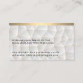 Geometrische moderne | Goudstrim Visitekaartje (Achterkant)