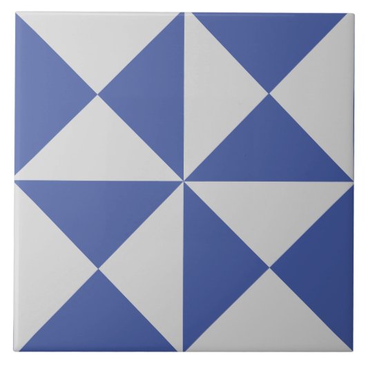 Geometrische moderne grafische stapel tegeltje (Voorkant)