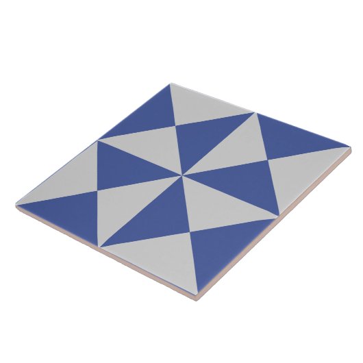 Geometrische moderne grafische stapel tegeltje (Zijkant)