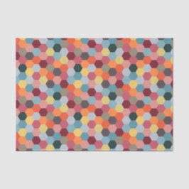 Geometrische moderne hexagon patroonpapier tissuepapier