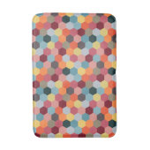 Geometrische moderne hexagon Pattern Bath Mat (Voorkant Verticaal)