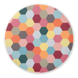 Geometrische moderne Hexagon Pattern keramische kn Knop