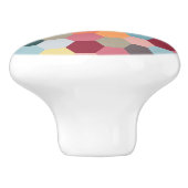 Geometrische moderne Hexagon Pattern keramische kn Knop (Zijkant)