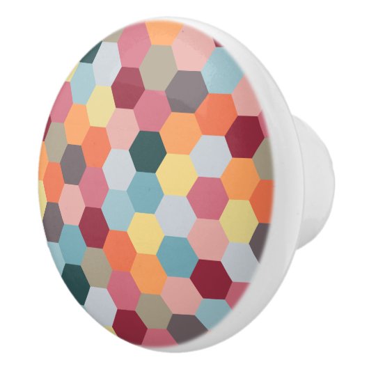 Geometrische moderne Hexagon Pattern keramische kn Knop (Rechts)