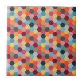 Geometrische moderne Hexagon Pattern keramische Te Tegeltje (Voorkant)