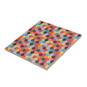 Geometrische moderne Hexagon Pattern keramische Te Tegeltje (Zijkant)