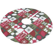 Geometrische moderne kerst kerstboom rok (Gekanteld)