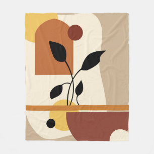 Geometrische moderne kunst fleece deken
