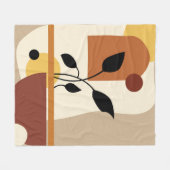 Geometrische moderne kunst fleece deken (Voorkant (Horizontaal))