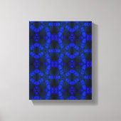 Geometrische moderne kunst, Gift Blue Black Art, D Canvas Afdruk (Voorkant)