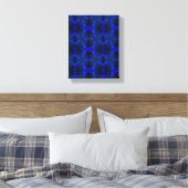 Geometrische moderne kunst, Gift Blue Black Art, D Canvas Afdruk (Insitu (Slaapkamer))