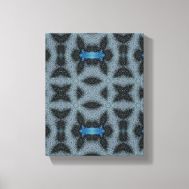 Geometrische moderne kunst, grijze blauwe muur kun canvas afdruk
