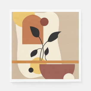 Geometrische moderne kunst servet