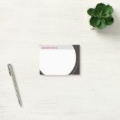 Geometrische moderne metallische tekst en kleur post-it® notes (Kantoor)