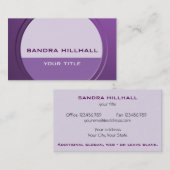 Geometrische moderne metallische tekst en kleur visitekaartje (Voorkant / Achterkant)