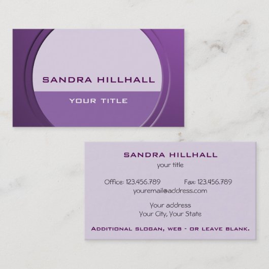 Geometrische moderne metallische tekst en kleur visitekaartje (Voorkant / Achterkant)