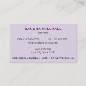 Geometrische moderne metallische tekst en kleur visitekaartje (Achterkant)