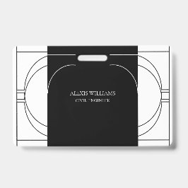 Geometrische Moderne Minimalistische Elegante Zake Badge