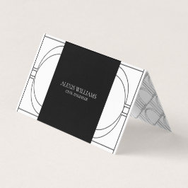 Geometrische Moderne Minimalistische Elegante Zake Visitekaartje