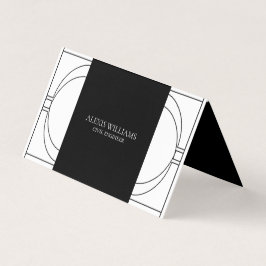 Geometrische Moderne Minimalistische Elegante Zake Visitekaartje