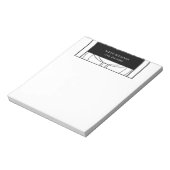 Geometrische moderne minimalistische legante profe notitieblok (Linkerzijde)