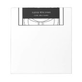 Geometrische moderne minimalistische legante profe notitieblok (Voorkant)