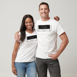 Geometrische moderne minimalistische legante profe t-shirt