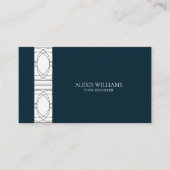 Geometrische moderne minimalistische legante profe visitekaartje (Voorkant)