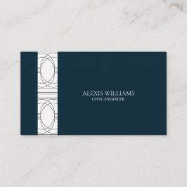 Geometrische moderne minimalistische legante profe visitekaartje