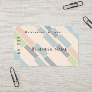 Geometrische moderne minimalistische pastel op maa visitekaartje