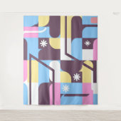 Geometrische moderne patroon wandtapijt 1 wandkleed (Voorkant)