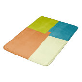 Geometrische moderne retrokleuren badmat (Gekanteld)