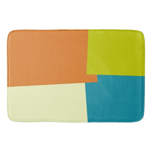 Geometrische moderne retrokleuren badmat (Voorkant)