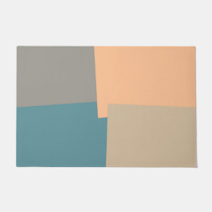 Geometrische moderne retrokleuren deurmat