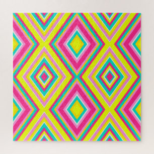 Geometrische moderne vormen driehoeken patroon legpuzzel