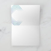 Geometrische moderne Waterverf Bedankkaart (Binnen)