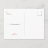 Geometrische moderne zwart-wit opslaan datum aankondigingskaart (Achterkant)