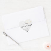 Geometrische moderne zwarte en goudWaterverf Hart Sticker (Envelop)