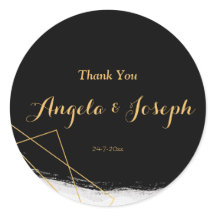 Geometrische moderne zwarte en goudWaterverf