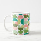 Geometrische mok groen en perzik (Links)
