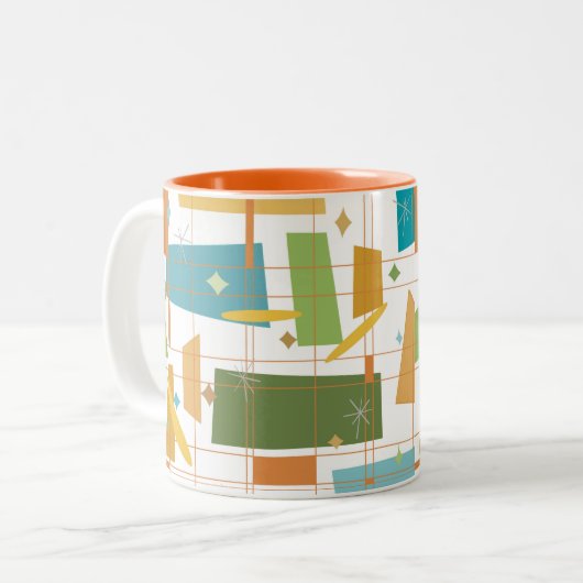 Geometrische mok uit de midden eeuw (Voorkant links)