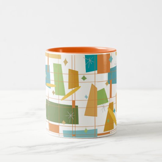 Geometrische mok uit de midden eeuw (Center)