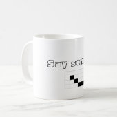 Geometrische mondkoffie Mok (Voorkant links)