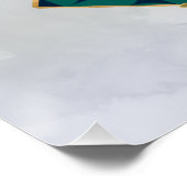 Geometrische Monstera Perfect Poster (Hoek)