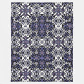 Geometrische moroccan kaliedoscoop met sierstijl fleece deken (Voorkant)