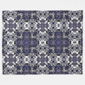Geometrische moroccan kaliedoscoop met sierstijl fleece deken (Voorkant (Horizontaal))