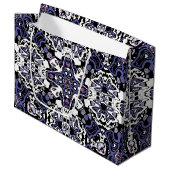 Geometrische moroccan kaliedoscoop met sierstijl groot cadeauzakje (Voorkant Gekanteld)