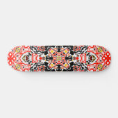 Geometrische moroccan kaliedoscoop met sierstijl persoonlijk skateboard (Horizontaal)