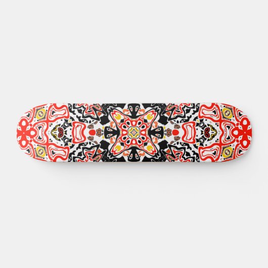 Geometrische moroccan kaliedoscoop met sierstijl persoonlijk skateboard (Horizontaal)